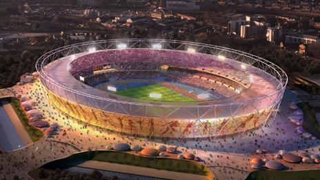 Computer generated image of stadium