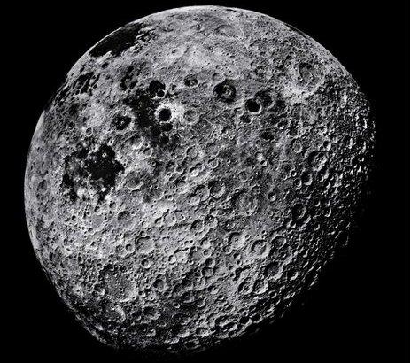 The Moon, showing part of its far side, photographed from the Apollo 16 spacecraft in April 1972