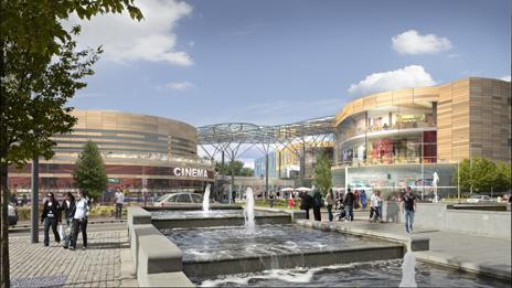 Artist's impression of how the square will look