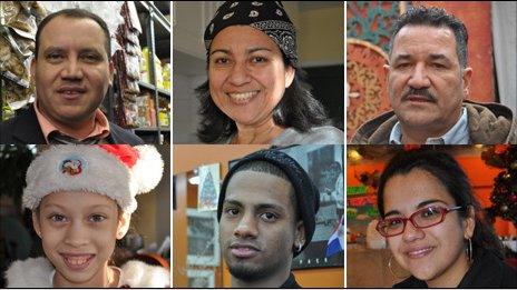 Montage of Hispanic community in Baltimore