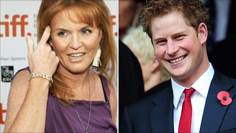 Duchess of York and Prince Harry