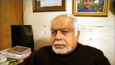 Mohammed Bakir, whose son Ziad went missing during protests in Cairo on 28 January 2011, picture taken 15 February 2011