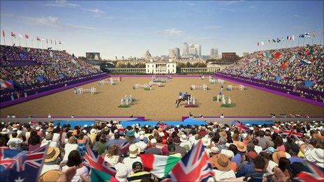 How Greenwich Park may look during the Olympics
