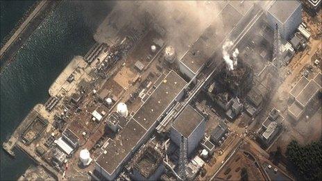 Fukushima nuclear power plant in the wake of the earthquake and tsunami