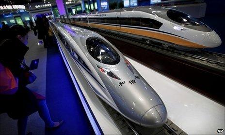 Chinese-made bullet train