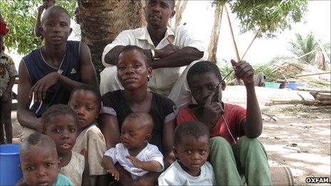 An Ivorian family in Liberia