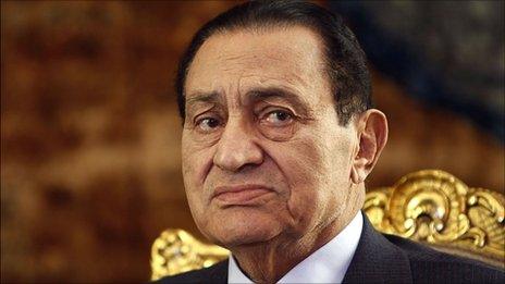 Former Egyptian President Hosni Mubarak (file photo)