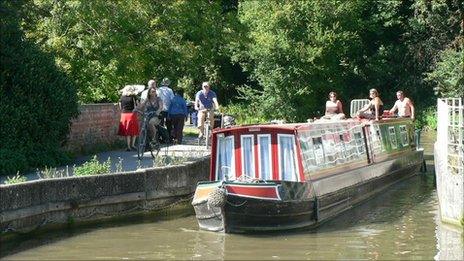 A canal boat