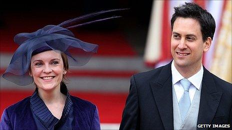 Justine Thornton and Ed Miliband