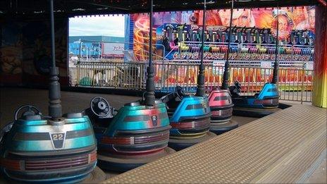 Bumper cars on Blackpool's Central pier