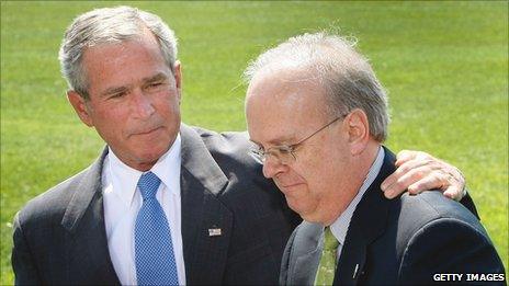 George W Bush and Karl Rove