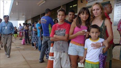 Rosineide Lima da Silva and her family in Brasilia live on 250 reais a month