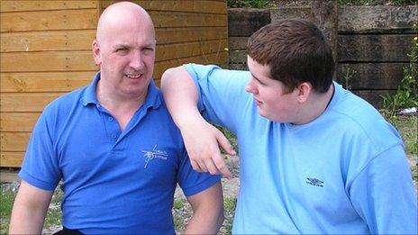 Mark Neary (left) was involved in a care battle with Hillingdon council for more than a year