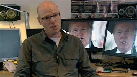 Filmmaker Anthony Baxter takes on Donald Trump again - BBC News