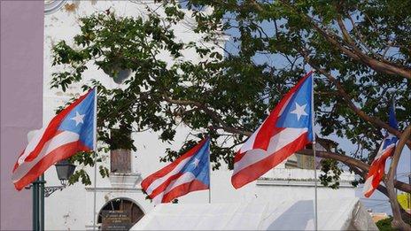 Puerto Rican flags
