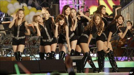 South Korean pop group Girls' Generation perform in Seoul, South Korea, on 14 May, 2011