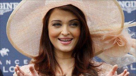 Aishwarya Rai at the Prix de Diane horse race, in Chantilly, West of Paris, in France on 12 June 2011