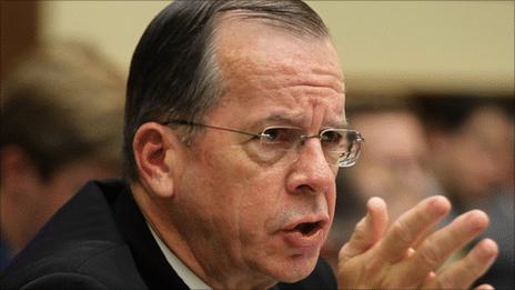 US Chairman of the Joint Chiefs of Staff Adm Mike Mullen, at a congressional hearing on Thursday