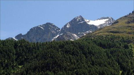 The Massif de la Grave, in the French Alps, eastern France, on 26 June after an English climber found the bodies of six mountaineers