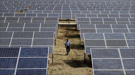 Solar power station, India (Image: AP)