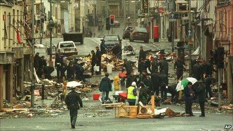 Scene of the Omagh Bombing