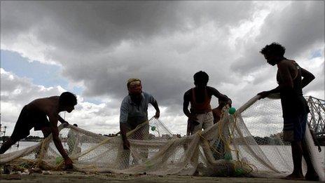 Fishermen in India