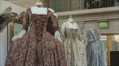 Bath's Fashion Museum, period costumes from TV and film