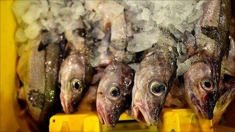 Haddock at Grimsby fish market, UK - file pic