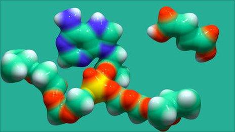 Tenofovir AIDS drug molecule