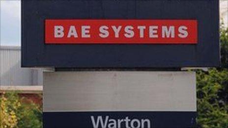 BAE system plant in Warton