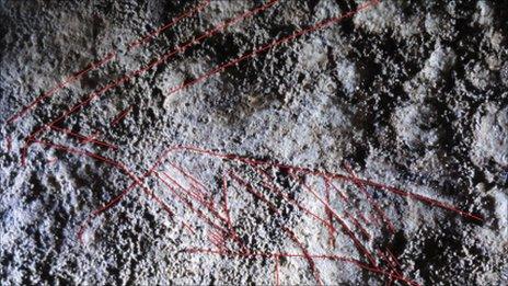 Wall carving discovered in Gower cave