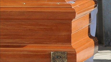 Coffin in South Africa