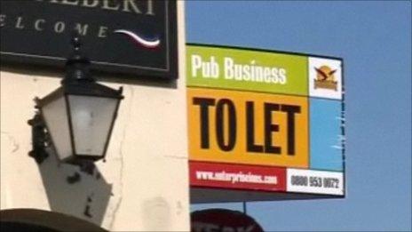 Pub To Let sign