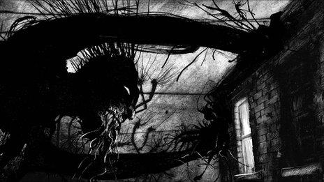 Illustration from A Monster Calls by Jim Kay