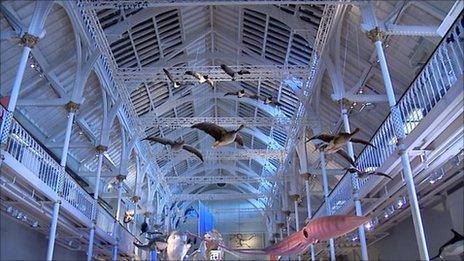 A display in the National Museum of Scotland