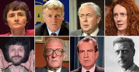 Montage of people who have famously resigned