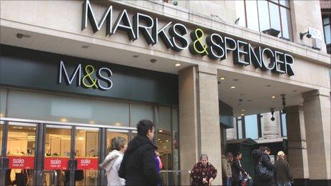 a Marks and Spencer store