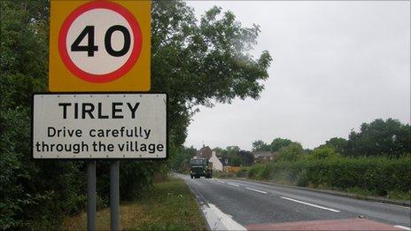 Tirley village sign