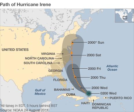 Hurricane Irene hammers Bahamas islands - BBC News