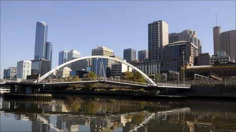 Melbourne skyline - file image