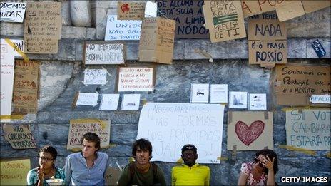 Youths protest