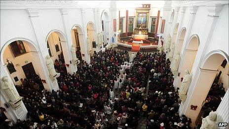 A Catholic Mass in Wuhan
