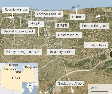 Map of Sirte