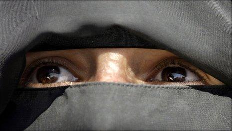 Generic image of woman wearing a niqab