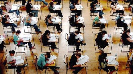 Pupils taking exams (generic)