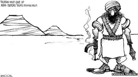 Zahoor cartoon Copyright: Express Tribune