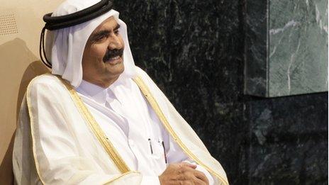 Sheikh Hamad bin Khalifa al-Thani of Qatar, September 2011