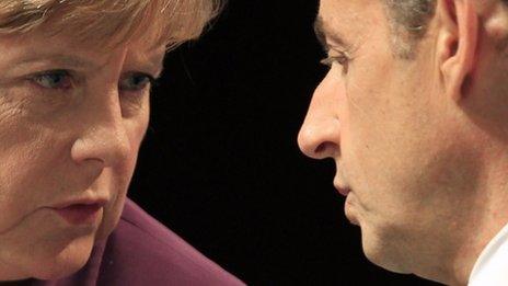 President Nicolas Sarkozy and Chancellor Angela Merkel