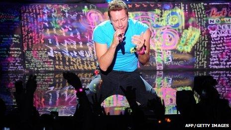 Chris Martin from Coldplay