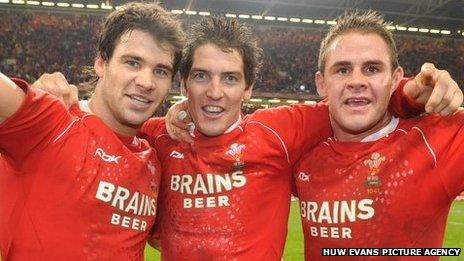 Mike Phillips, James Hook, Lee Byrne